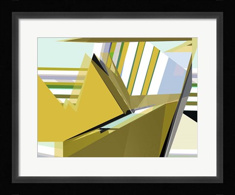 Framed Yellow Mountains I Print