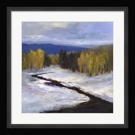 Framed Mountain Colors II Print