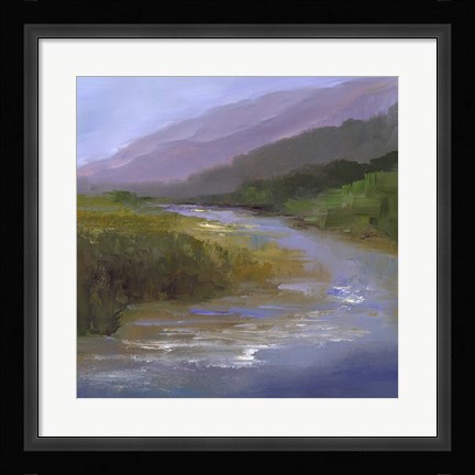 Framed Mountain River I Print