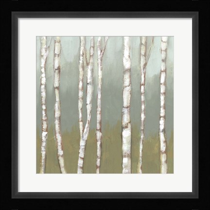 Framed Simple Birchline I Print