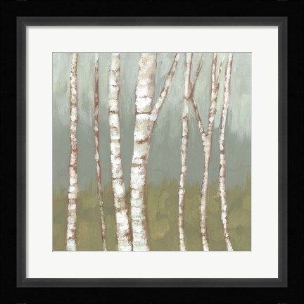 Framed Simple Birchline II Print