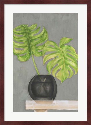Framed Frond in Vase I Print