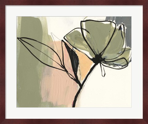 Framed Floral Synergy V Print