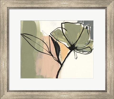 Framed Floral Synergy V Print