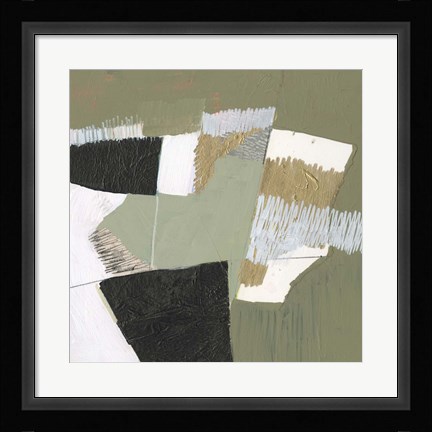 Framed Olive Black &amp; Gold I Print