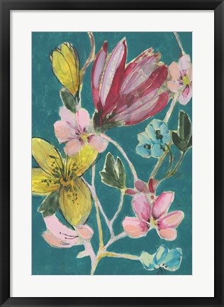 Framed Tropic Bouquet II Print