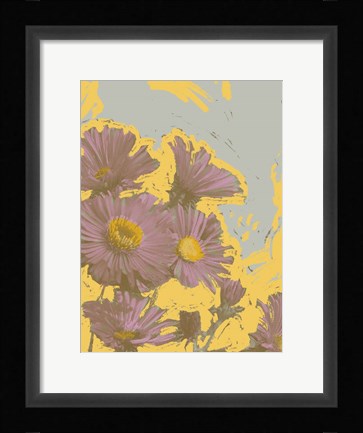 Framed Pop Art Floral V Print