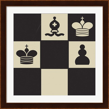 Framed Chess Puzzle II Print