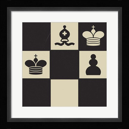 Framed Chess Puzzle II Print
