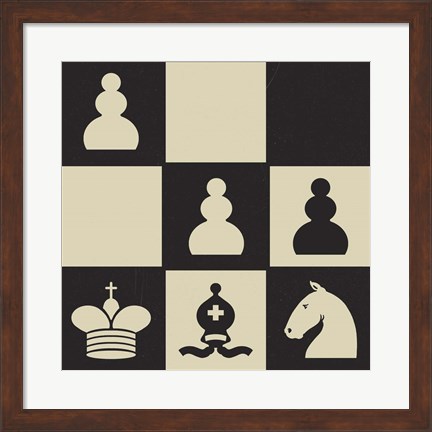 Framed Chess Puzzle III Print