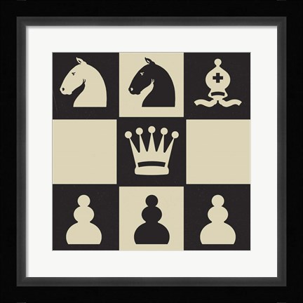 Framed Chess Puzzle IV Print