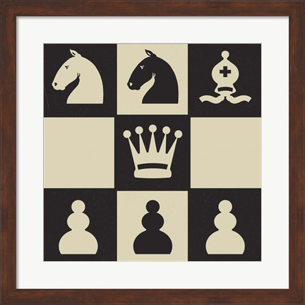 Framed Chess Puzzle IV Print