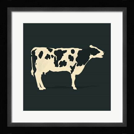 Framed Refined Holstein I Print