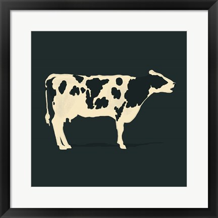 Framed Refined Holstein I Print