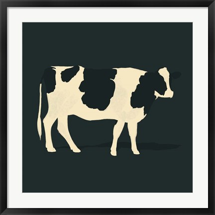 Framed Refined Holstein III Print