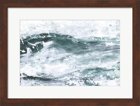 Framed Misty Waves I Print