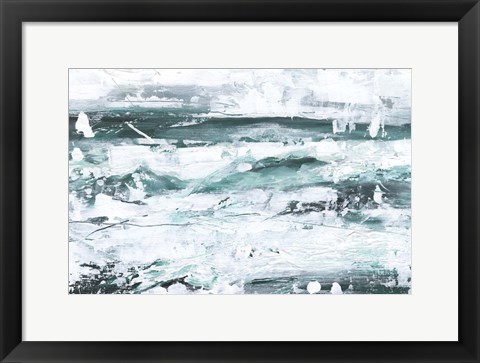Framed Misty Waves II Print
