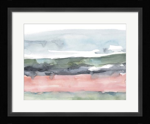 Framed Blush Salt Bed I Print