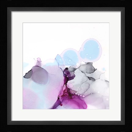 Framed Fluid Magenta II Print