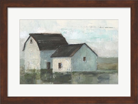 Framed Barn at Sunset II Print