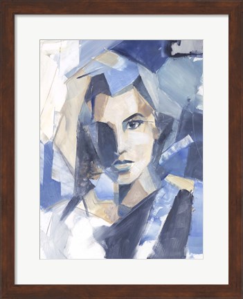 Framed Cubist Glamour II Print