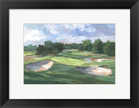 Framed Golf Course Study III Print