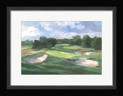 Framed Golf Course Study III Print