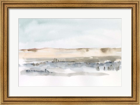 Framed Marsh Dunes II Print