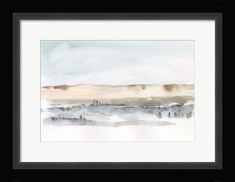 Framed Marsh Dunes II Print