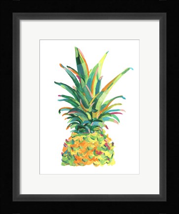 Framed Bright Pop Pineapple II Print