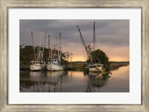 Framed Trawlers Print