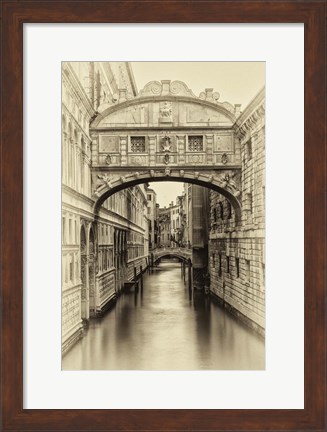 Framed Vintage Venice I Print
