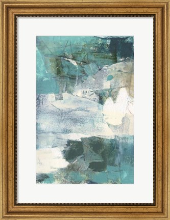 Framed Terrene Abstract I Print