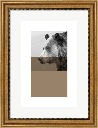 Framed Geo Bear Print