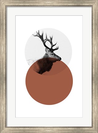 Framed Geo Elk Print