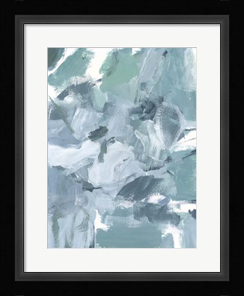 Framed Soft Teal II Print