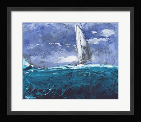 Framed Sail Ho I Print