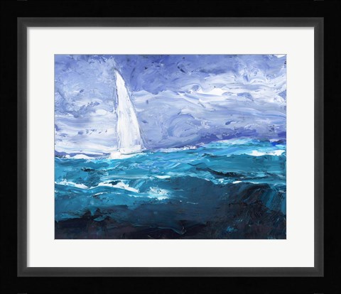 Framed Sail Ho II Print
