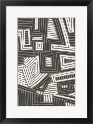 Framed Abstract Maze II Print