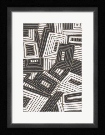 Framed Abstract Maze IV Print