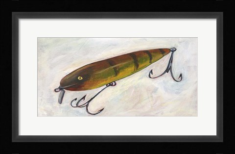 Framed Retro Fishing Lure II Print