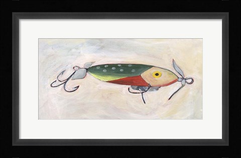 Framed Retro Fishing Lure III Print