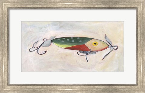 Framed Retro Fishing Lure III Print