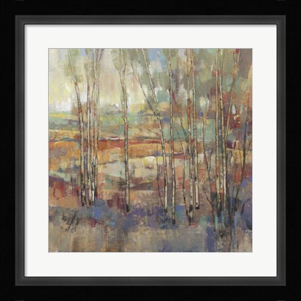 Framed Kaleidoscopic Forest I Print