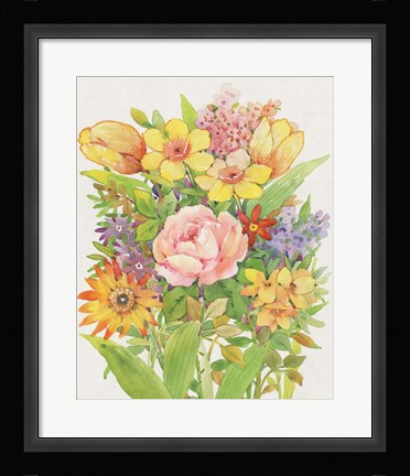 Framed Floral Mix II Print