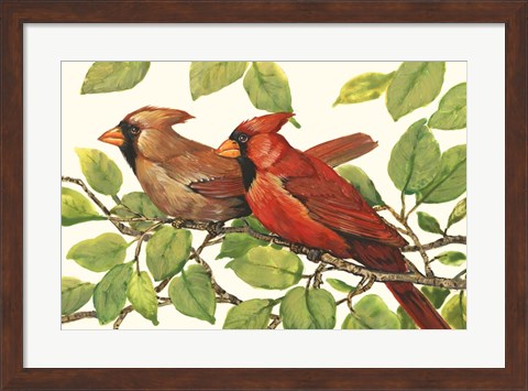 Framed Cardinals Print