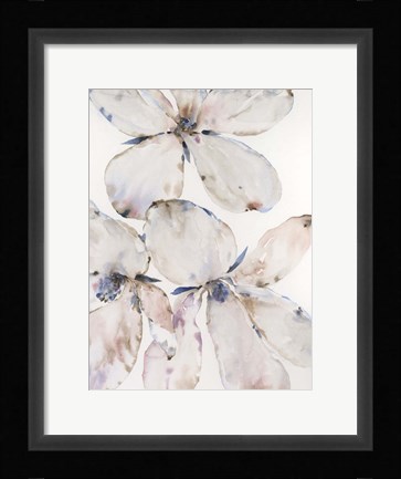 Framed Soft Wind Flowers II Print