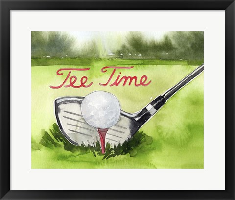 Framed Tee Off Time III Print