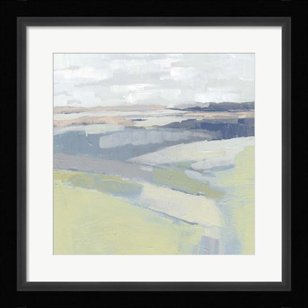 Framed Pastel Prairie I Print