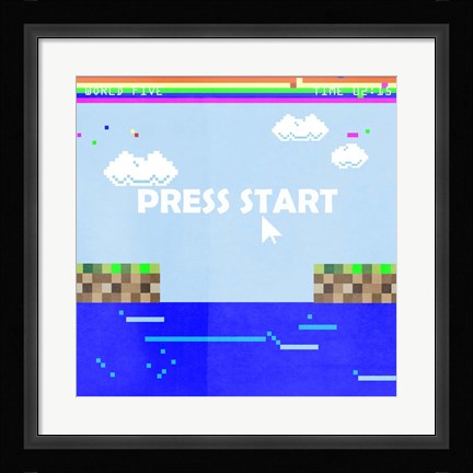 Framed Level Up II Print